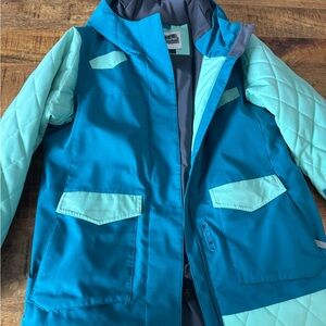 Spyder Kids Blue and Aqua snowboard jacket